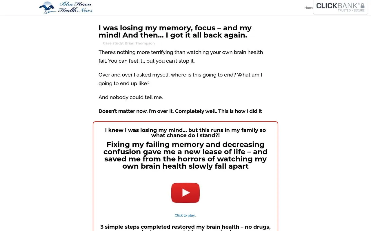 Brain Booster by Blue Heron Health News