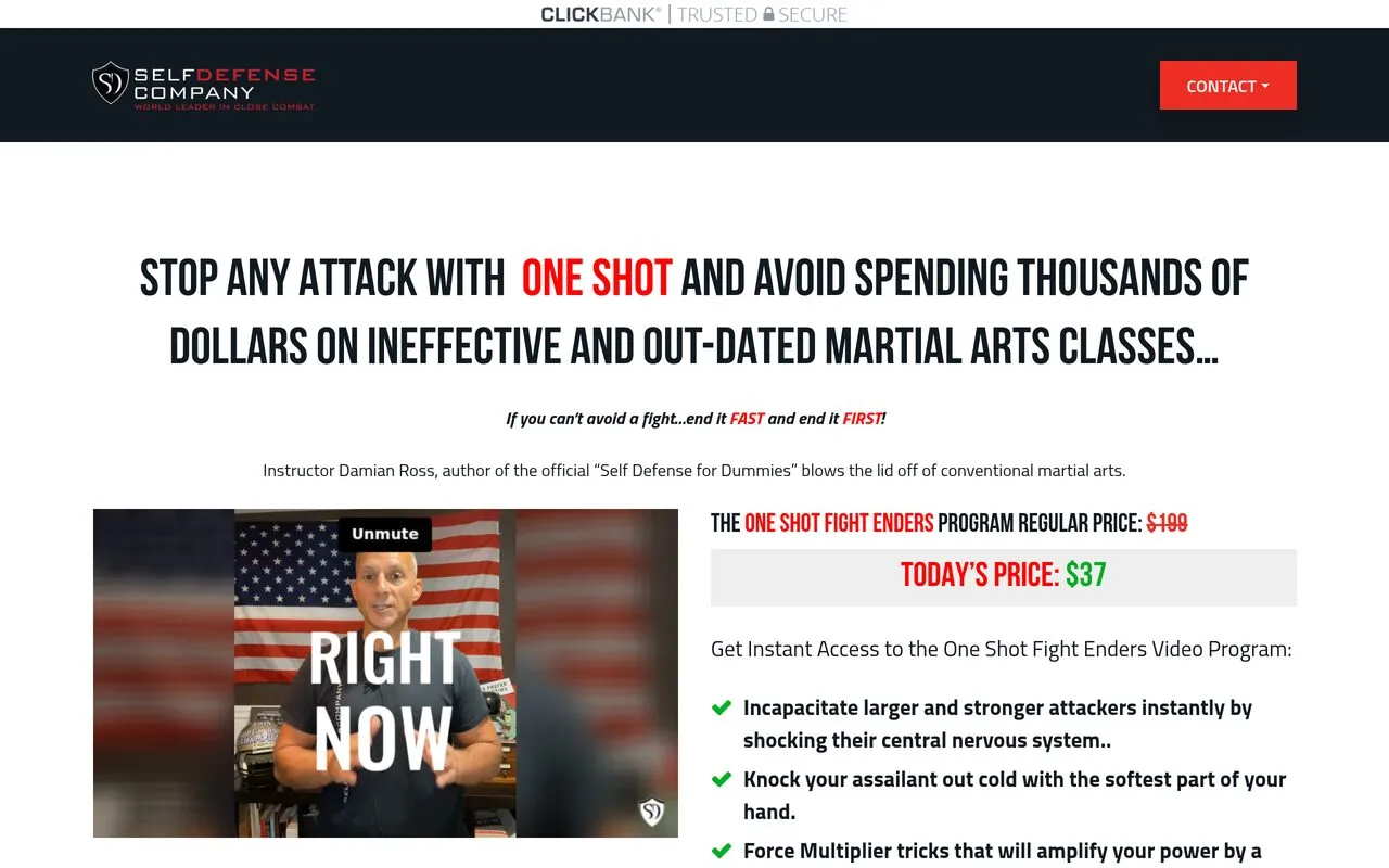 One Shot Fight Enders (The Self Defense Company)