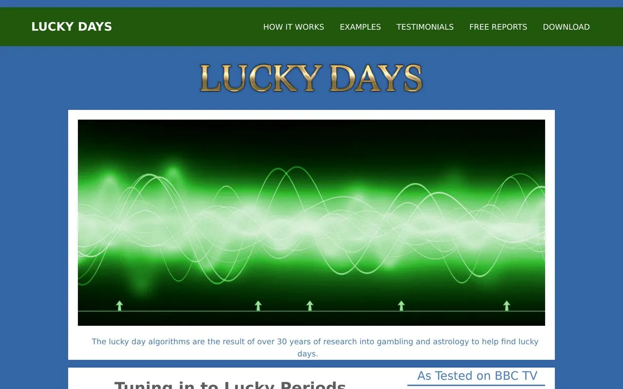 Lucky Days Astrology Software